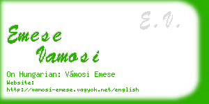 emese vamosi business card
